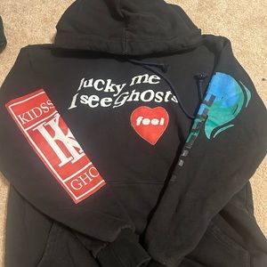 Kayne west hoodie lucky me I see ghosts